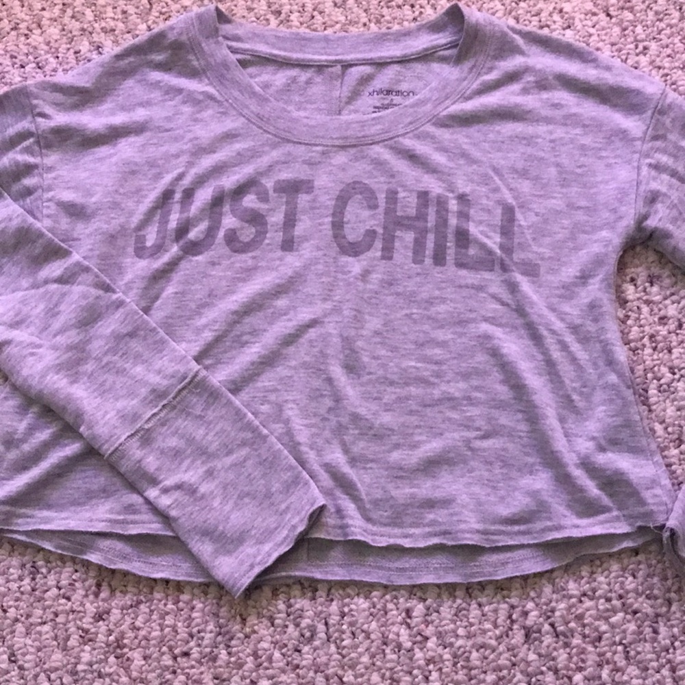 Xhilaration cropped pj shirt